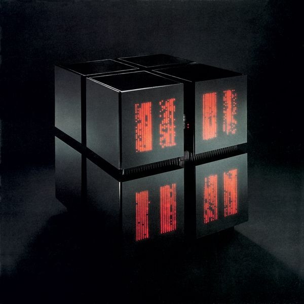 The Connection Machine CM-2, a black cube with arrays of blinking red LEDs.